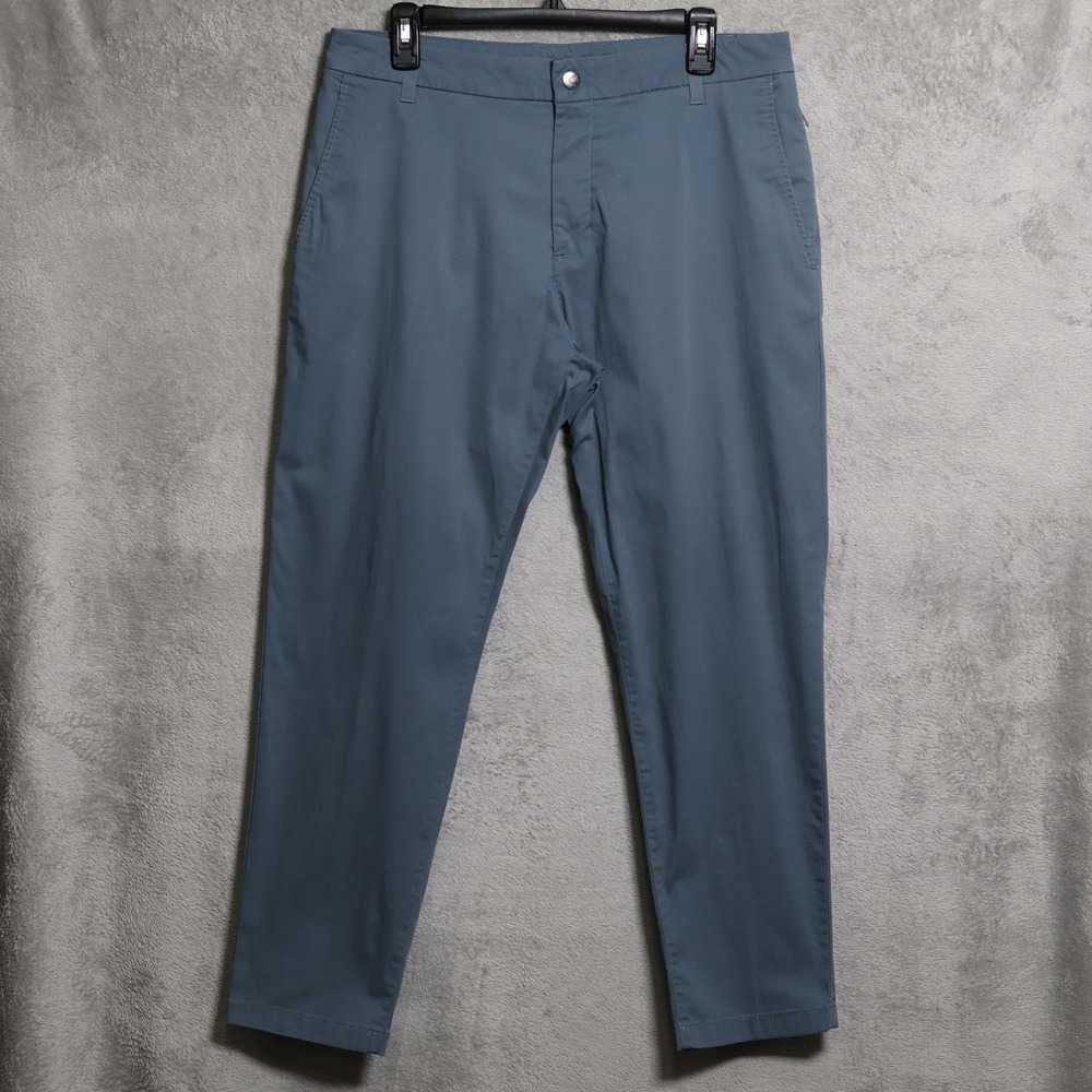 Birddogs Pants Mens 34x28 Blue Boomstick Lined Chino Golf Performance Stretch